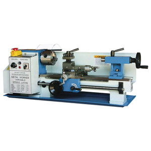 Baileigh 14" VS Bench Top Metal Lathe with 3 & 4 jaw chucks, steady & follow rest, splash guard, catch pan Baileigh 14" VS Bench Top Metal Lathe with 3 & 4 jaw chucks, steady & follow rest, splash guard, catch pan