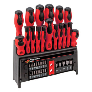 Performance Tool 39-Piece Screwdriver Set with Rack Performance Tool 39-Piece Screwdriver Set with Rack