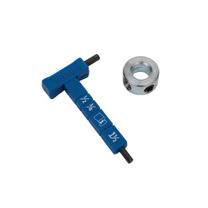 Kreg Easy-Set Stop Collar and Material Gauge/Hex Wrench Kit Kreg Easy-Set Stop Collar and Material Gauge/Hex Wrench Kit