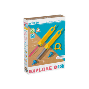 Makedo Cardboard Construction Explore Kit, 50-Piece Makedo Cardboard Construction Explore Kit, 50-Piece