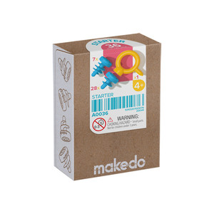 Makedo Cardboard Construction Starter Scru Kit, 36-Piece