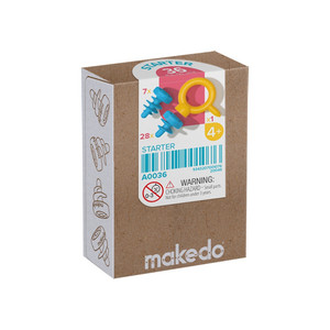 Makedo Cardboard Construction Starter Scru Kit, 36-Piece