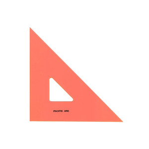 Pacific Arc Professional Fluorescent F-Series Triangle, 8" 45/90 Pacific Arc Professional Fluorescent F-Series Triangle, 8" 45/90