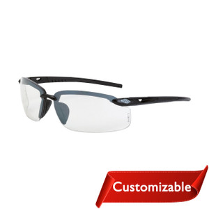 Radians Crossfire ES5 Premium Safety Glasses, Gray Frame, Clear Lens Radians Crossfire ES5 Premium Safety Glasses, Gray Frame, Clear Lens