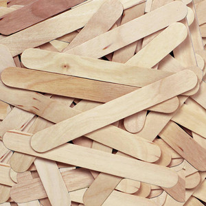 Creativity Street Natural Wood Craft Sticks, 4-1/2L, 150
