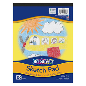 Artist Select Sketch Pad 9 X12 & 5pc Charcoal Pencil Set-100