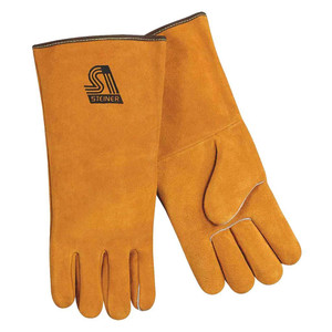 Steiner Heat Resistor Triple Layer Wool Lined Premium Stick Welding Gloves, Large Steiner Heat Resistor Triple Layer Wool Lined Premium Stick Welding Gloves, Large