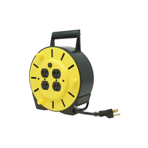 Woods 25' 16/3 Cord reel with 4 Outlets - Midwest Technology Products