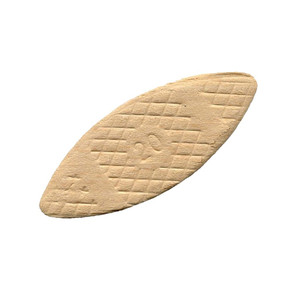Die-cut and compressed #20 wood biscuit made from beechwood blanks Die-cut and compressed #20 wood biscuit made from beechwood blanks