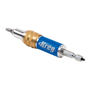 Kreg Quick-Flip Drill Bit for pocket-hole joints, face-join corners, attach false fronts to drawers