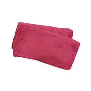 small stack of folded 14" x 14" red shop towels made from 100% cotton for cleaning tools, wiping spills small stack of folded 14" x 14" red shop towels made from 100% cotton for cleaning tools, wiping spills