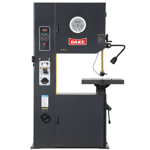 heavy-duty vertical bandsaw with 26" capacity, adjustable table, variable speeds, digital tachometer