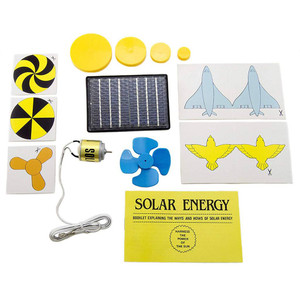 Educational Solar Energy Kit includes solar panel, dc motor, screws, spinner disc, turntables and more Educational Solar Energy Kit includes solar panel, dc motor, screws, spinner disc, turntables and more