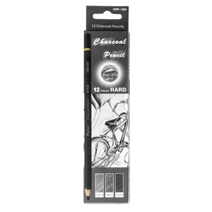 black and white box of 12 charcoal pencils from pacific arc with assorted hardness black and white box of 12 charcoal pencils from pacific arc with assorted hardness