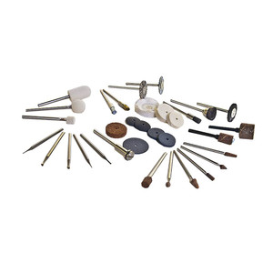 35 pieces of foredom general accessory kit with steel cutters, mounted points, brushes, sanding accessories 35 pieces of foredom general accessory kit with steel cutters, mounted points, brushes, sanding accessories