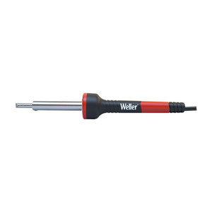 red and black weller soldering iron 60w with safety rest and 360 light ring with included chisel tip