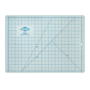 light blue 8-1/2" x 12" alvin non-glare, non-stick, self-healing cutting mat with 1/8" gridlines light blue 8-1/2" x 12" alvin non-glare, non-stick, self-healing cutting mat with 1/8" gridlines