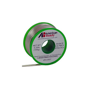 spool of american beauty's lead-free, no-clean wire solder for high temperature alloys spool of american beauty's lead-free, no-clean wire solder for high temperature alloys