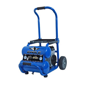 blue eagle 5.5 gallon silent series air compressor produces 49 decibels at 25 feet blue eagle 5.5 gallon silent series air compressor produces 49 decibels at 25 feet