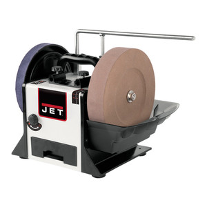 JET 10" Wet Sharpener has torque adjustment, variable dial speed control, oversized reservoir JET 10" Wet Sharpener has torque adjustment, variable dial speed control, oversized reservoir