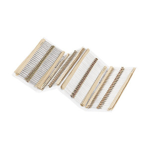 Spark Fun 500-Piece Resistor Kit comes with resistors stapled to tri-fold pack with clear labels