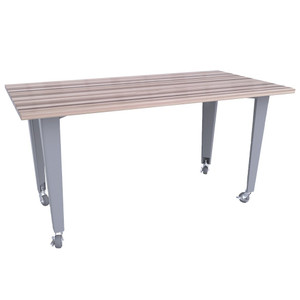 CEF Mobile Workbench, 84"L x 48"W x 34"H, Silver Legs CEF Mobile Workbench, 84"L x 48"W x 34"H, Silver Legs