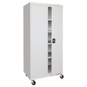 Sandusky Lee 36"W Mobile Storage Cabinet w/Casters Sandusky Lee 36"W Mobile Storage Cabinet w/Casters