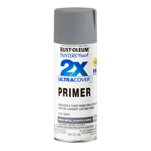 Rust-Oleum 2X Ultra Cover Primer, Flat Gray Rust-Oleum 2X Ultra Cover Primer, Flat Gray