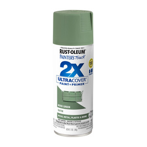 Rust-Oleum 2X Ultra Cover Spray Paint + Primer, Satin Moss Green