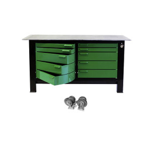 Badass 2Bay Workbench, 32" x 72", with Casters