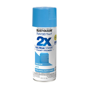 Rust-Oleum 2X Ultra Cover Spray Paint + Primer, Satin Oasis Blue Rust-Oleum 2X Ultra Cover Spray Paint + Primer, Satin Oasis Blue