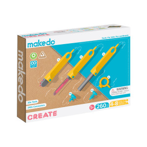 Makedo Create Kit, 260-Piece