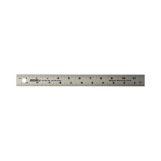 Johnson Level Aluminum Rule, 12"