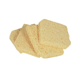 four yellow replacement sponges for american beauty fast tip cleaner stacked horizontally