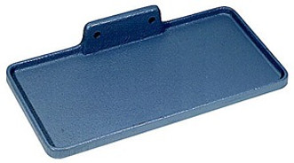 12" x 6" blue cast iron steel baldor tool tray for use with baldor 20 gauge grinder pedestal