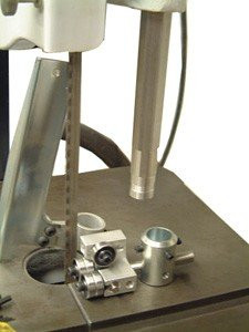 Delta Band Saw Guide Conversion Kit assemblies, mounting studs, mounting adapter blocks and hardware