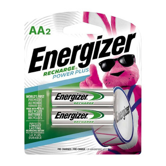 Energizer Rechargeable Ni-Mh Batteries, AA, 2/pkg.