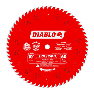 Freud Diablo 10" CT Fine Finish Crosscut Saw Blade
