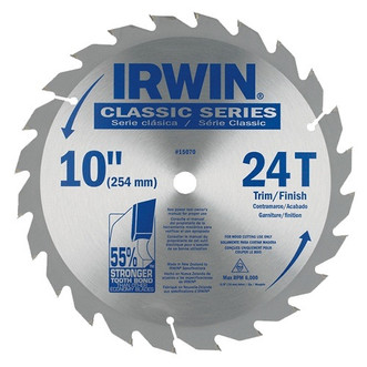 Irwin Classic Series Saw Blade 10" x 24T