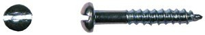 Hillman Slotted Round Head Wood Screws Zinc-plated Steel, 8, 3/4"