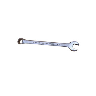 bright high-shine silver satin finish blackhawk combination 12-point metric wrench
