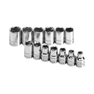 S-K 3/8" Drive 6-Point Standard Metric Socket Set, 13-Piece
