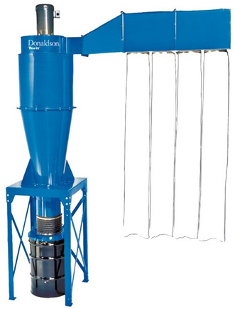 Donaldson 2-Stage Cyclone Dust Collector w/After-filter Assembly, 15 HP