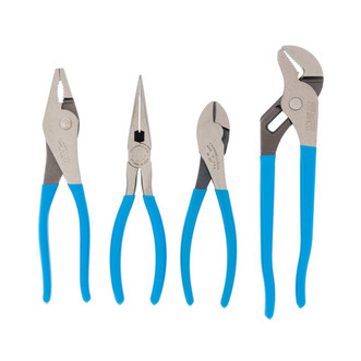 Channellock Pro Choice Pliers set with long nose plier, cutting plier, tongue & groove plier, slip joint plier