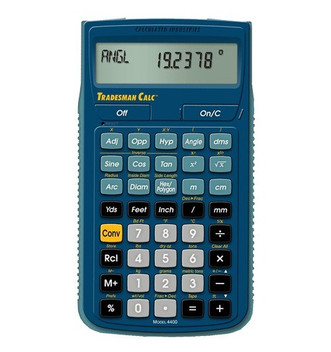 blue Calculated Industries Trades Math & Conversion Calculator for welding, metal, drafting and more