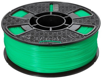 2.2 pound spool of green afinia abs plus premium 1.75mm filament for H800 and H800 3d printers
