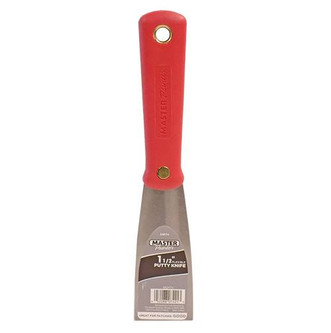 Master Painter Plastic Handle Putty Knife, 1-1/2"W Flexible