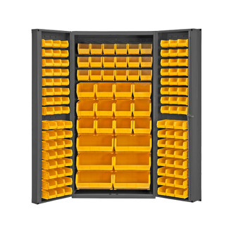 Durham Mfg Heavy-Duty Bin Cabinet, 132 Bins