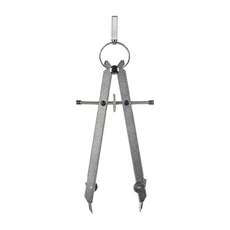 Alvin Traditional 6" Master Bow Compass with nickel finish, capped spindle, center wheel adjustment