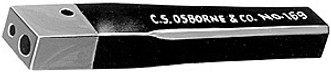 black and white drawing of cs osborne 15/64" diameter rivet setter to work iron and copper rivets